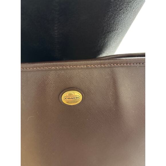 Coach Peyton Brown Leather Tote Shoulder Bag F27349 - Picture 3 of 8